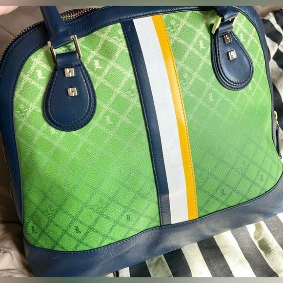 L.A.M.B. by Gwen Stefani Montego Bowler Bag in Green Ombre GORGEOUS❣️ - Picture 3 of 7